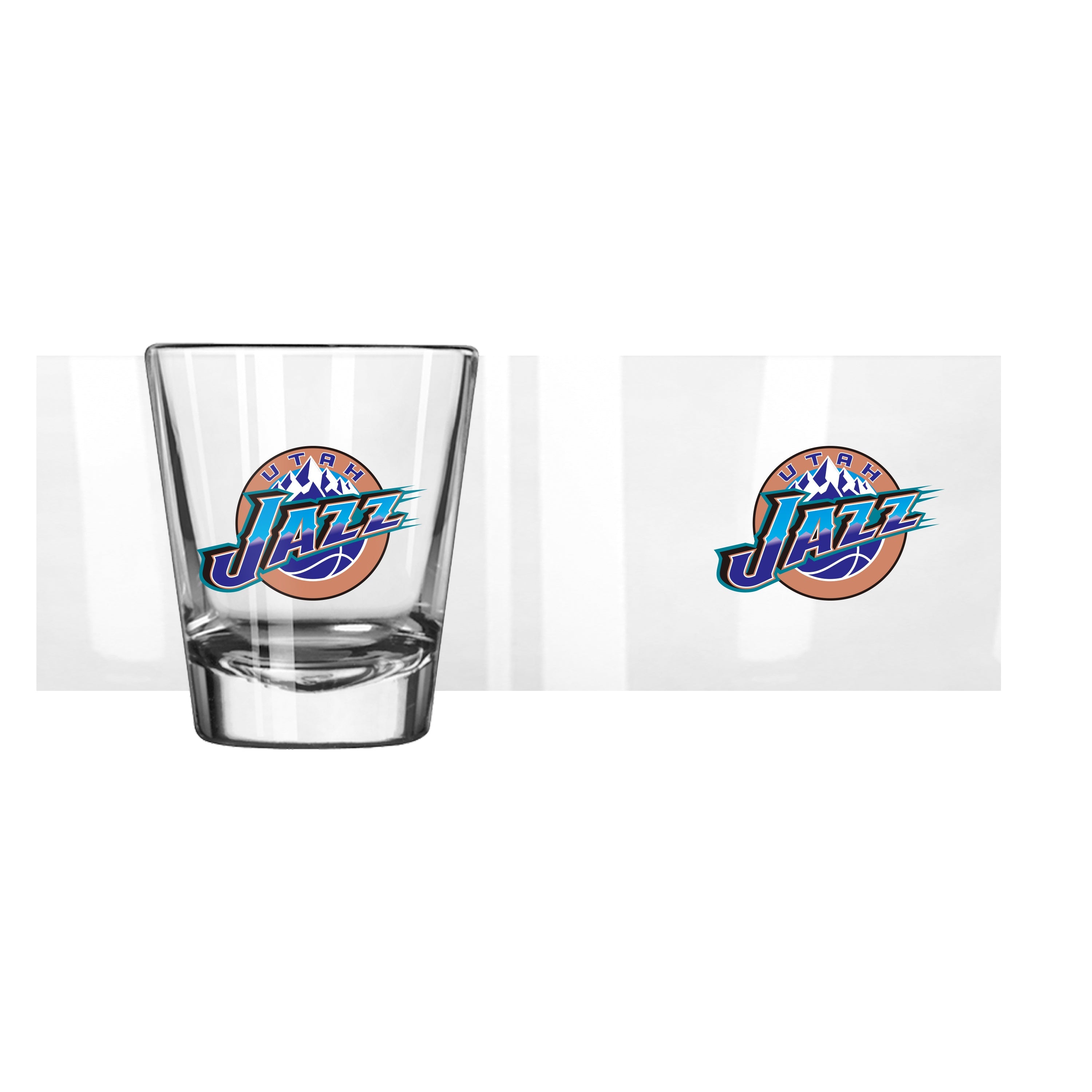 Utah Jazz Hardwood 2oz Flipside Shot Glass - Sports Gifts, Sports Memorabilia, Sports Collectibles, Fan Shop