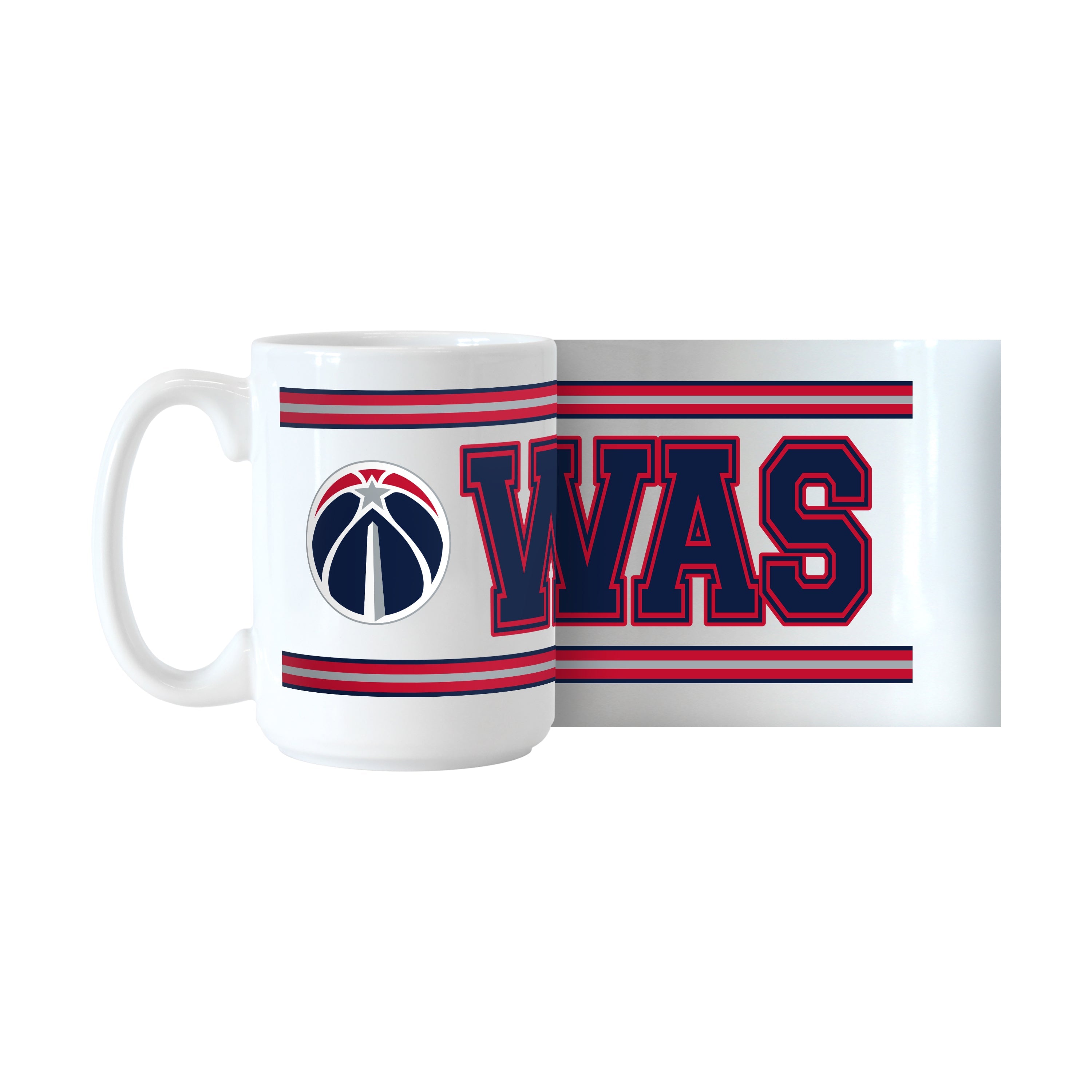 Washington Wizards 15oz Overtime Stripe Sublimated Mug - Sports Gifts, Sports Memorabilia, Sports Collectibles, Fan Shop