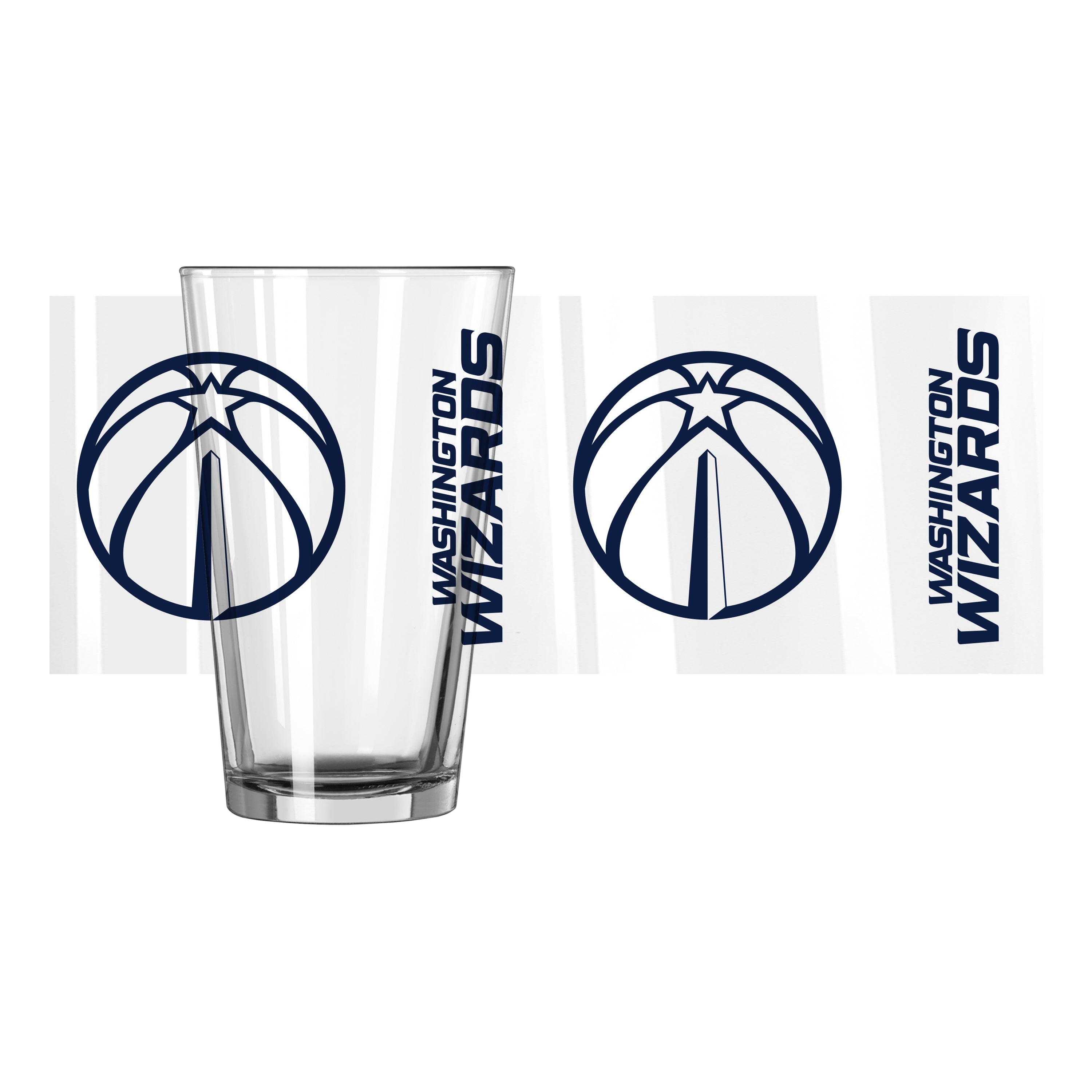 Washington Wizards 16oz Gameday Pint Glass - Sports Gifts, Sports Memorabilia, Sports Collectibles, Fan Shop