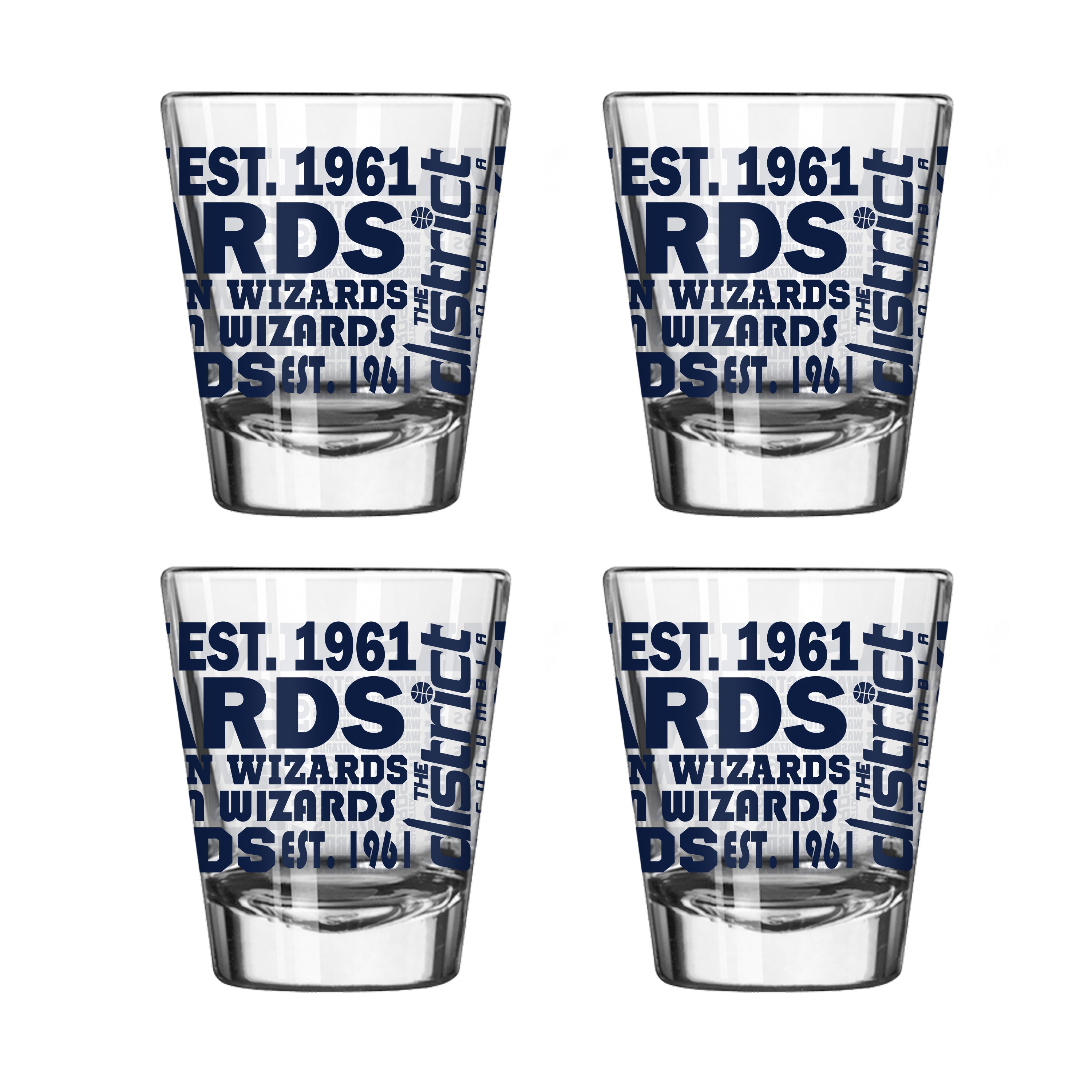 Washington Wizards 4pk Spirit 2oz Shot Glass