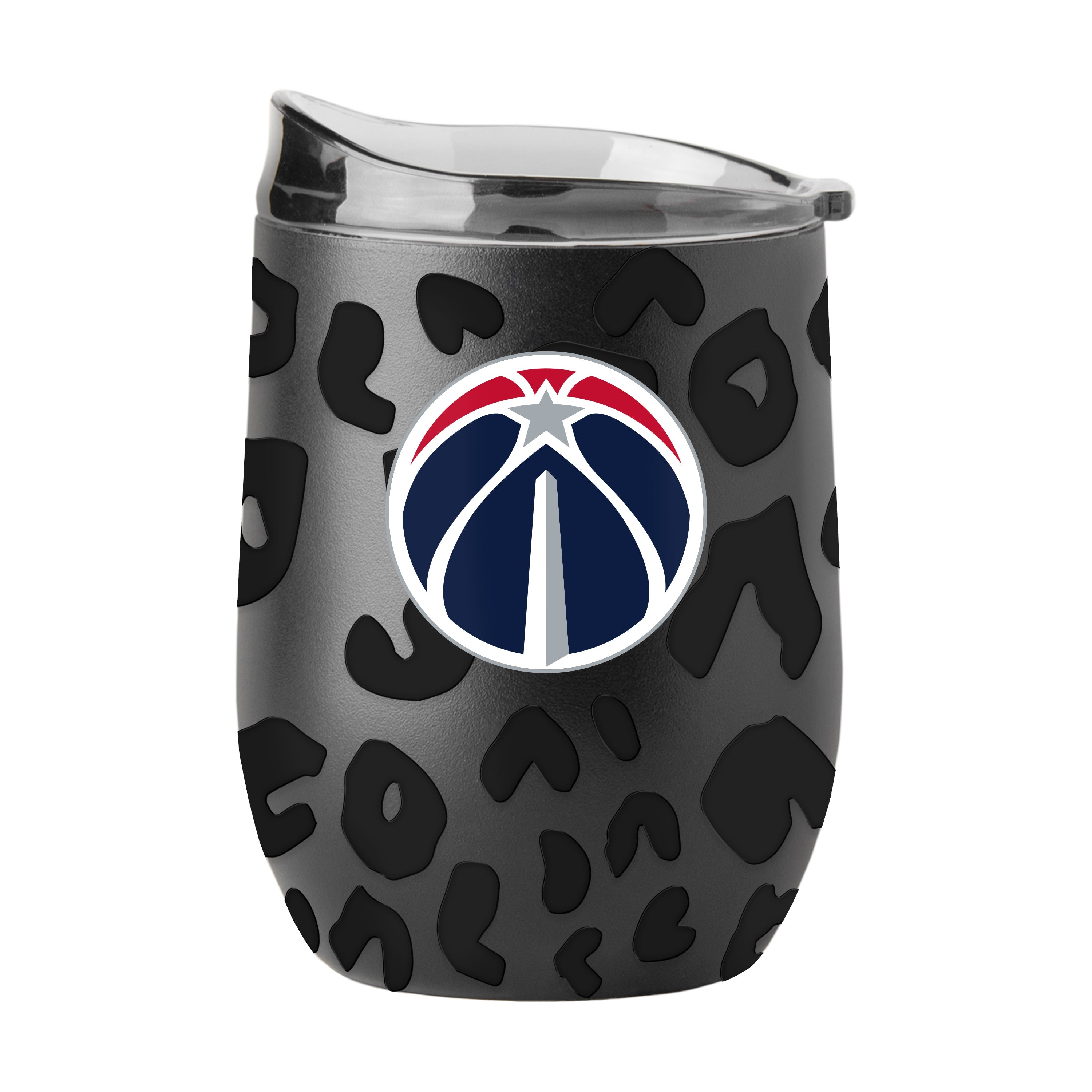 Washington Wizards Leopard 16oz Black Powdercoat Curved Beverage