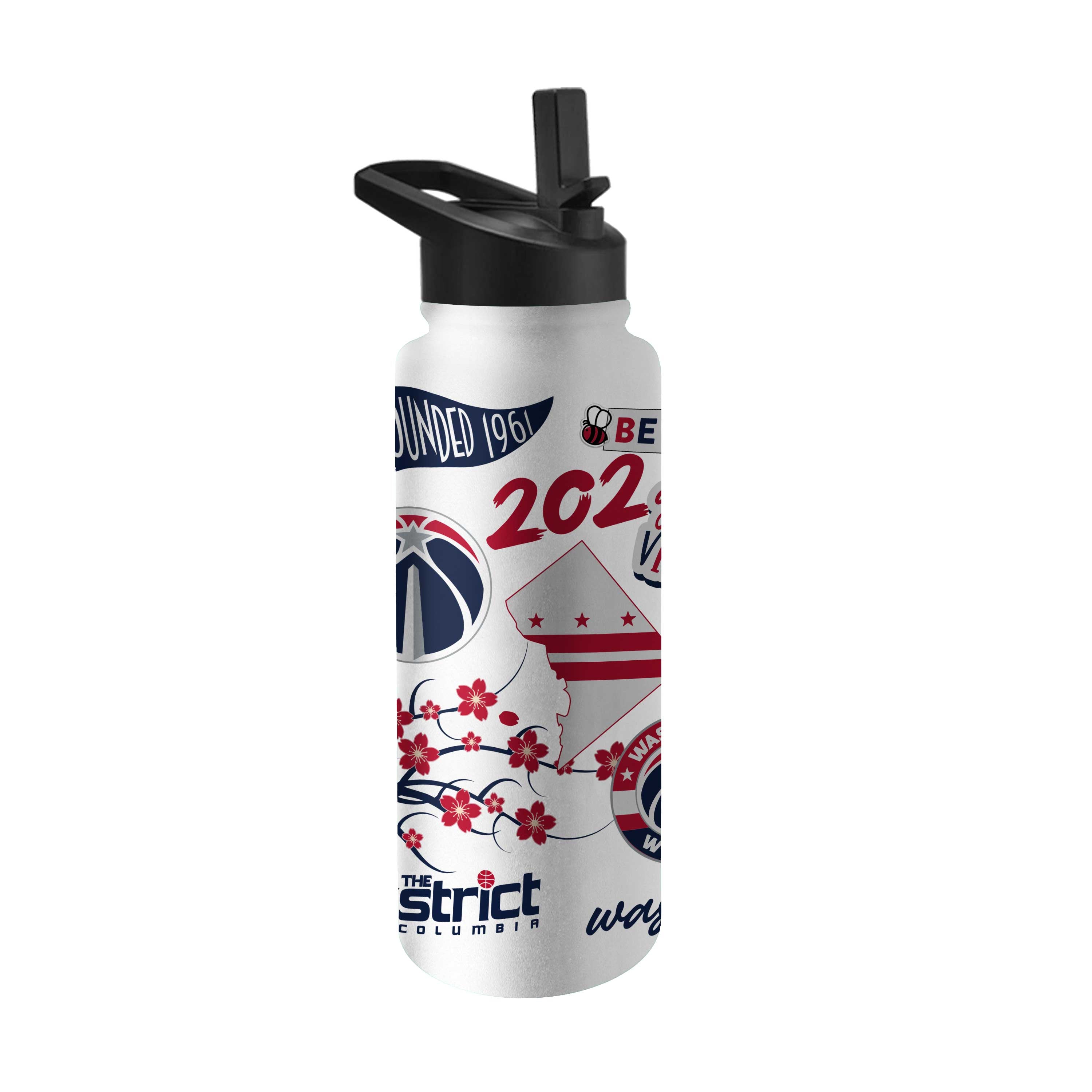 Washington Wizards 34oz Native Quencher Bottle - Sports Gifts, Sports Memorabilia, Sports Collectibles, Fan Shop
