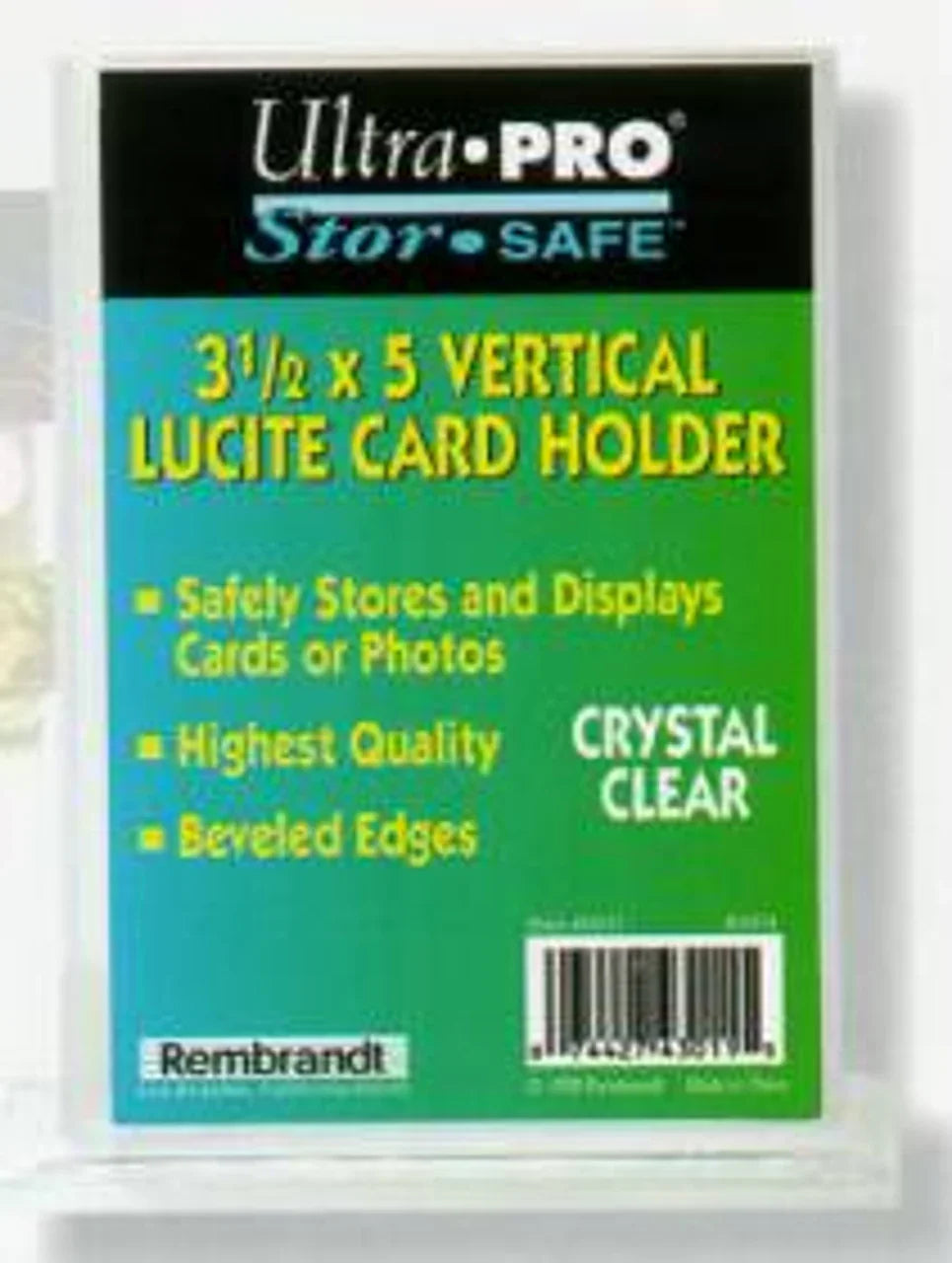 1/2 3 1/2x5 1/8 Vertical Lucite Card Holder - Sports Collectibles, Sports Memorabilia, Sports Fan Shop, Sports Gifts