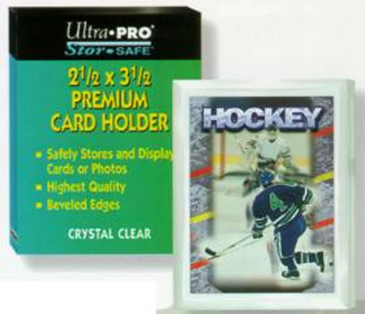 2-1/2 x 3-1/2 Vertical Premium Card Holder Beveled Edges - 757 Sports Collectibles
