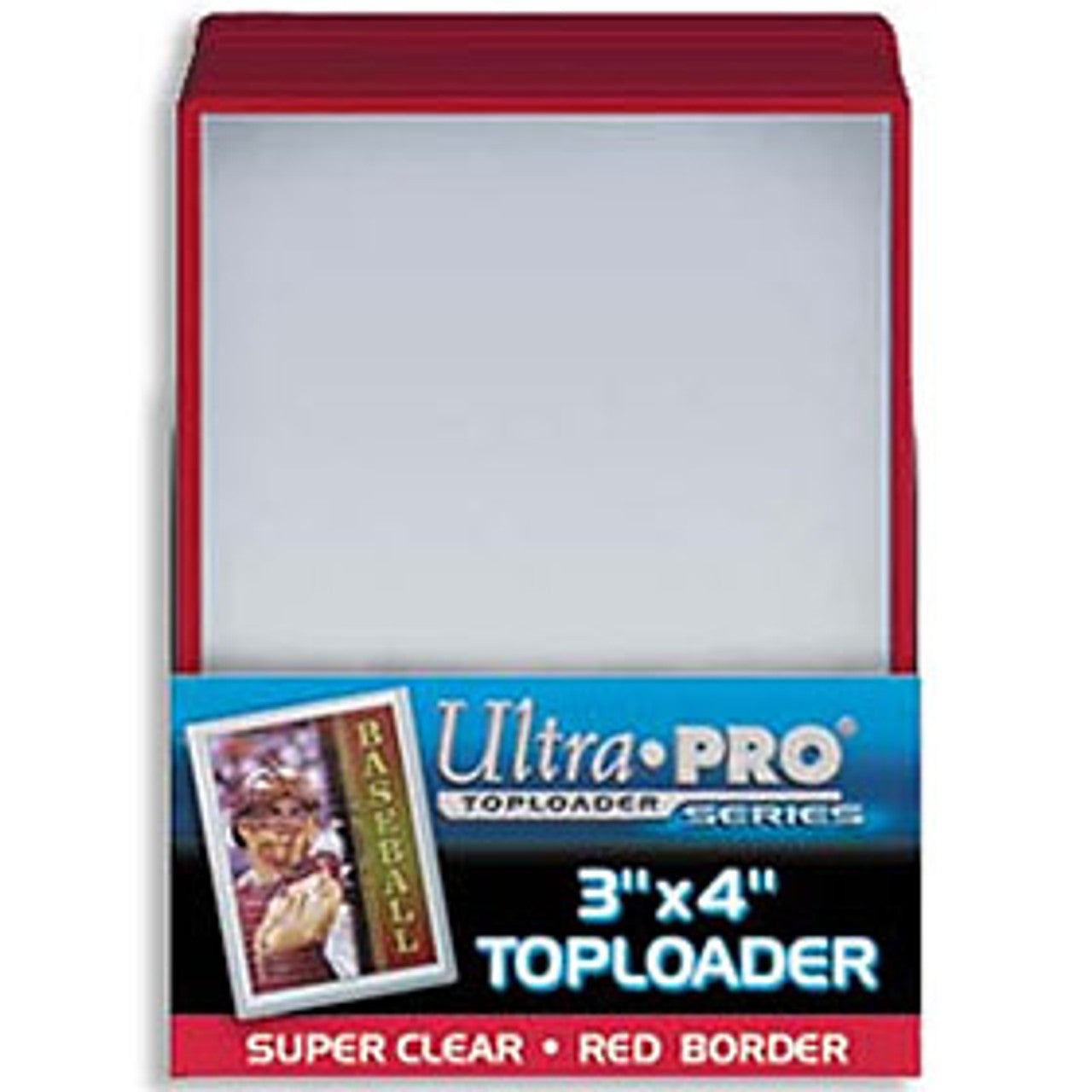 Toploader - 3x4 Red (25 per pack) - Sports Collectibles, Sports Memorabilia, Sports Fan Shop, Sports Gifts