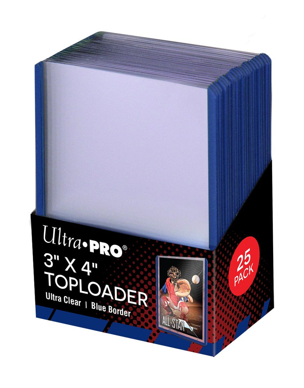 Toploader - 3x4 Blue (25 per pack) - Sports Collectibles, Sports Memorabilia, Sports Fan Shop, Sports Gifts