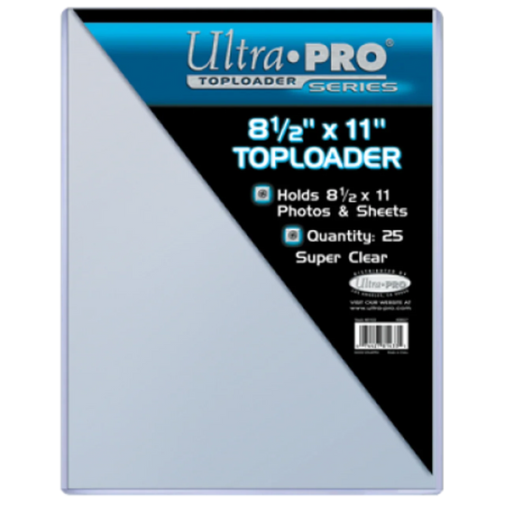 Top Loader - 8-1/2" x 11" (25 per pack) (CDG) - 757 Sports Collectibles