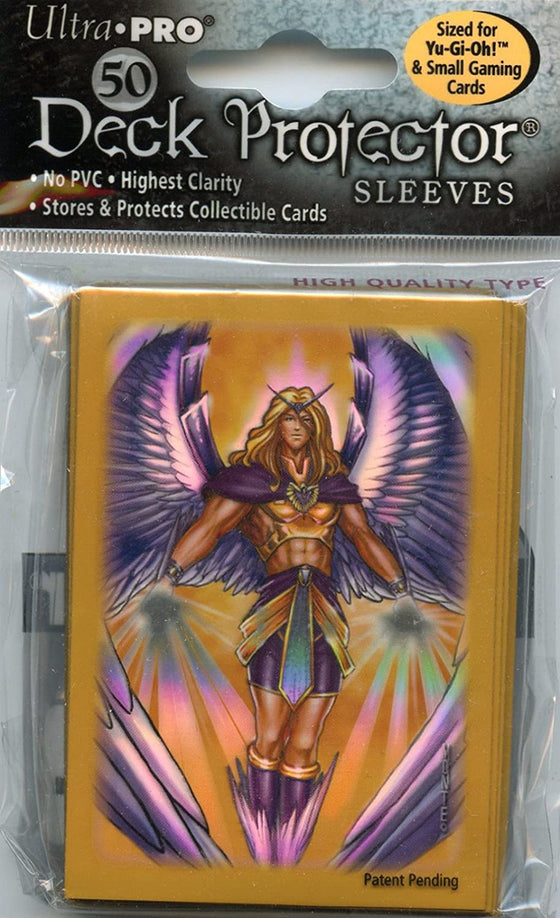 Deck Protector - Small Size - Angel Manga (Gold) - Sports Collectibles, Sports Memorabilia, Sports Fan Shop, Sports Gifts