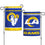 Los Angeles Rams Flag 12x18 Garden Style 2 Sided Slogan Design - Special Order - Sports Collectibles, Sports Memorabilia, Sports Fan Shop, Sports Gifts