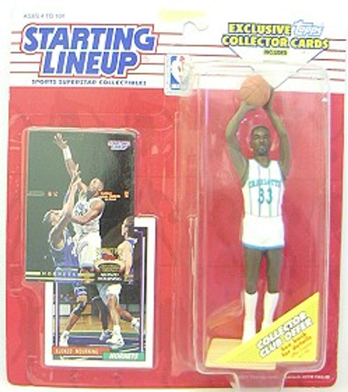 Charlotte Hornets Alonzo Mourning 1993 SLU - Sports Collectibles, Sports Memorabilia, Sports Fan Shop, Sports Gifts