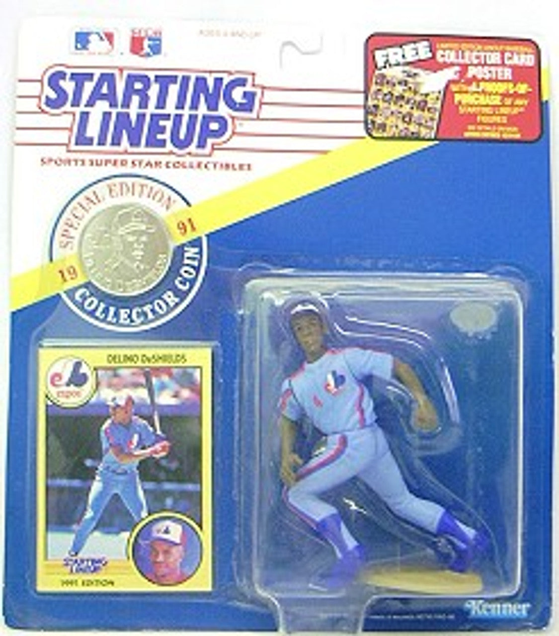 Montreal Expos Delino Deshields 1991 SLU - Sports Collectibles, Sports Memorabilia, Sports Fan Shop, Sports Gifts