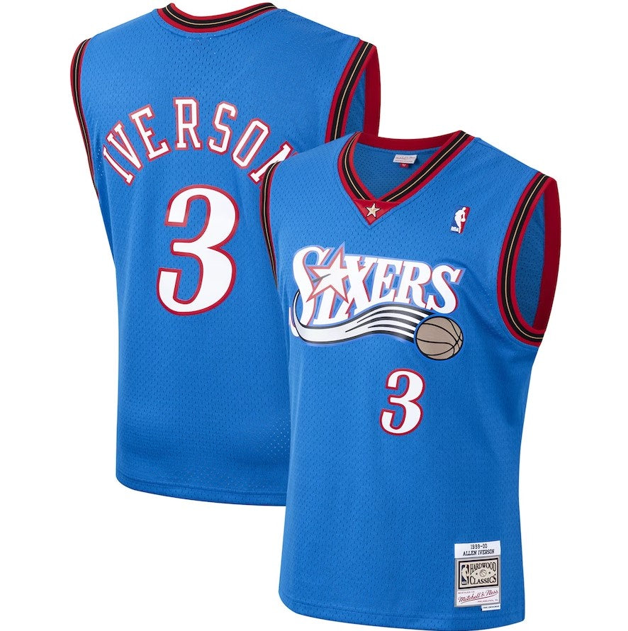 Allen Iverson Philadelphia 76ers Mitchell & Ness 2000 Hardwood Classics Swingman Player Jersey - Sports Collectibles, Sports Memorabilia, Sports Fan Shop, Sports Gifts