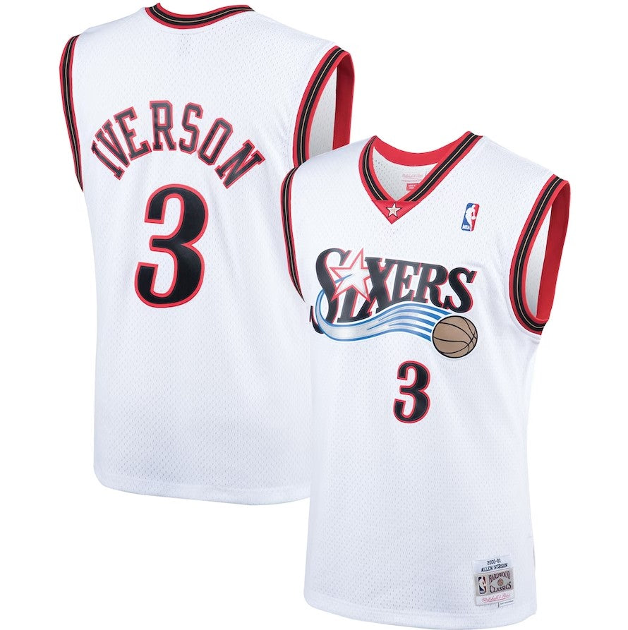 Allen Iverson Philadelphia 76ers Mitchell & Ness 2000 Hardwood Classics Swingman Player Jersey - Sports Collectibles, Sports Memorabilia, Sports Fan Shop, Sports Gifts