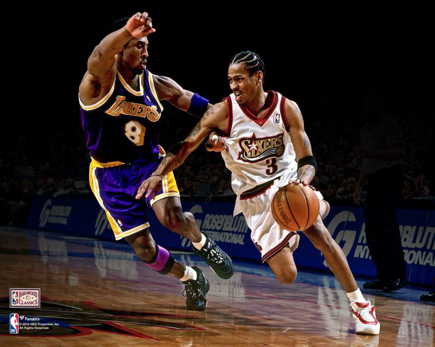Kobe Bryant v. Allen Iverson 8" x 10" Basketball Legends Photo - Sports Collectibles, Sports Memorabilia, Sports Fan Shop, Sports Gifts
