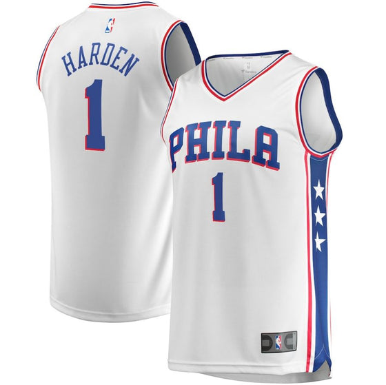 James Harden Philadelphia 76ers White Replica Jersey - Sports Collectibles, Sports Memorabilia, Sports Fan Shop, Sports Gifts