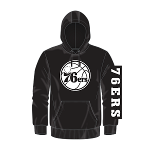 Philadelphia 76ers Black & White Put Me In Coach Hooded Sweatshirt - Sports Collectibles, Sports Memorabilia, Sports Fan Shop, Sports Gifts