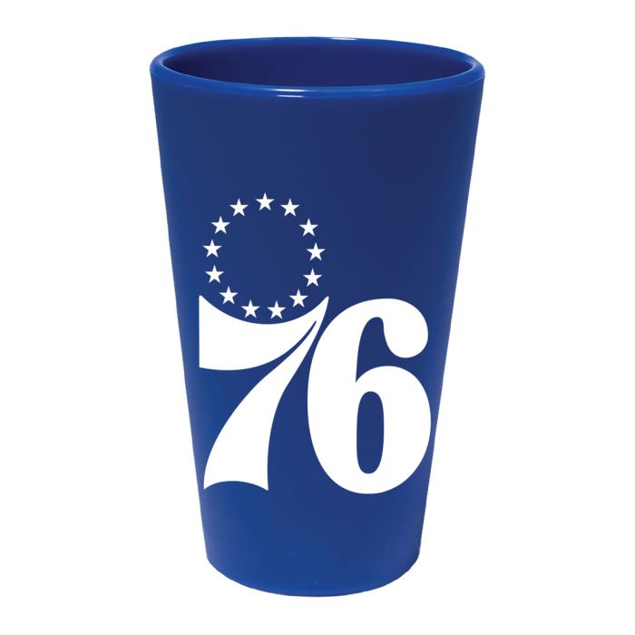 Philadelphia 76ers 16 oz Team Color Silicone Pint Glass - Sports Collectibles, Sports Memorabilia, Sports Fan Shop, Sports Gifts