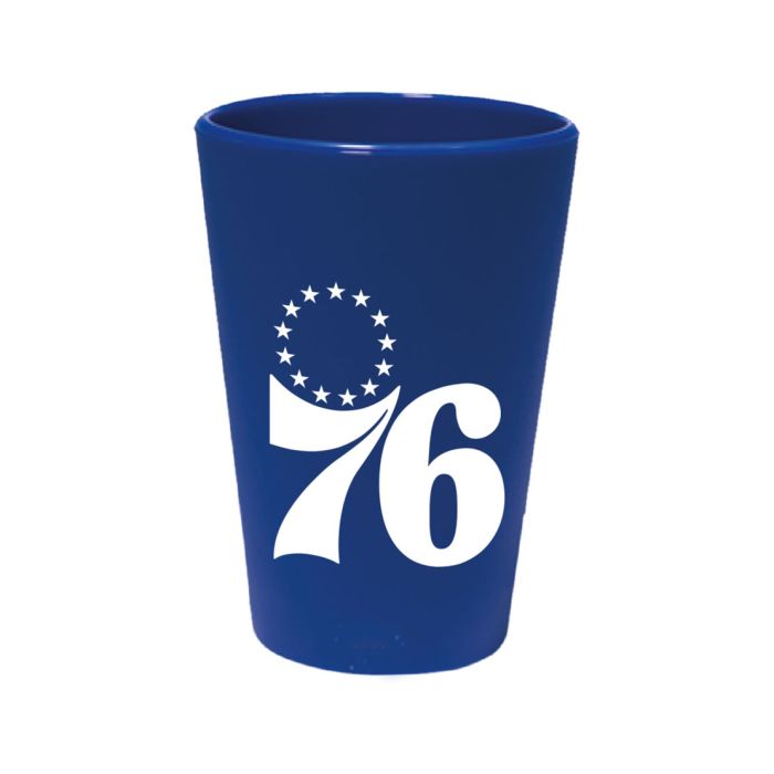 Philadelphia 76ers 1.5 oz Silicone Shot Glass - Sports Collectibles, Sports Memorabilia, Sports Fan Shop, Sports Gifts