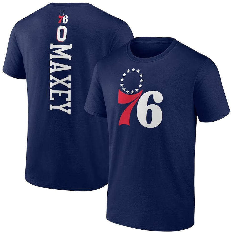Tyrese Maxey Philadelphia 76ers Playmaker T-Shirt - Royal Blue - Sports Collectibles, Sports Memorabilia, Sports Fan Shop, Sports Gifts