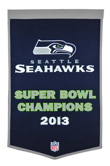 Seattle Seahawks NFL Dynasty Banner - Sports Collectibles, Sports Memorabilia, Sports Fan Shop, Sports Gifts