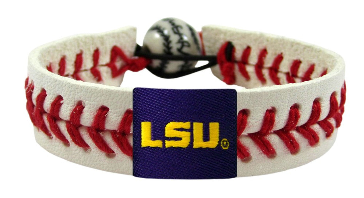 LSU Tigers Bracelet Classic Baseball CO - Sports Collectibles, Sports Memorabilia, Sports Fan Shop, Sports Gifts
