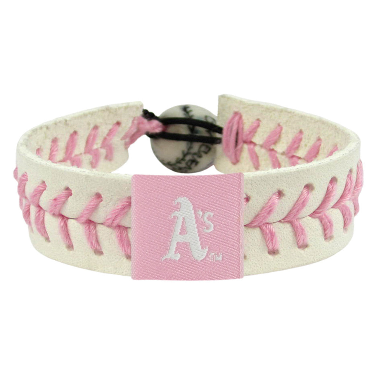 Oakland Athletics Bracelet Baseball Pink CO - Sports Collectibles, Sports Memorabilia, Sports Fan Shop, Sports Gifts