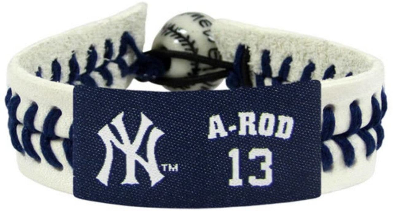 New York Yankees Bracelet Genuine Baseball Alex Rodriguez CO - Sports Collectibles, Sports Memorabilia, Sports Fan Shop, Sports Gifts