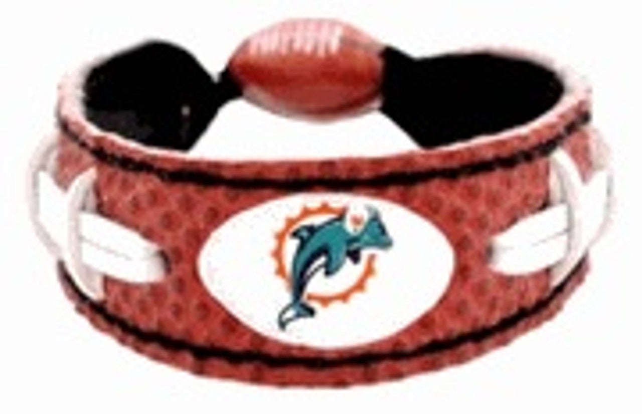 Miami Dolphins Bracelet Classic Football CO - Sports Collectibles, Sports Memorabilia, Sports Fan Shop, Sports Gifts
