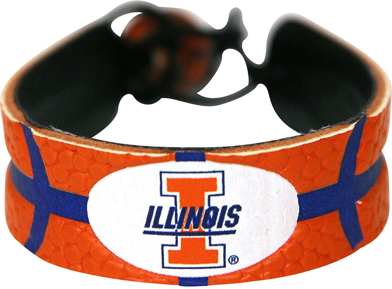 Illinois Fighting Illini Bracelet Classic Basketball Orange - Sports Collectibles, Sports Memorabilia, Sports Fan Shop, Sports Gifts