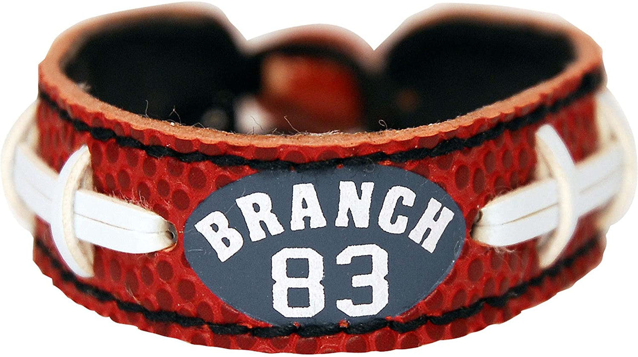 New England Patriots Bracelet Classic Jersey Deion Branch Design CO - Sports Collectibles, Sports Memorabilia, Sports Fan Shop, Sports Gifts