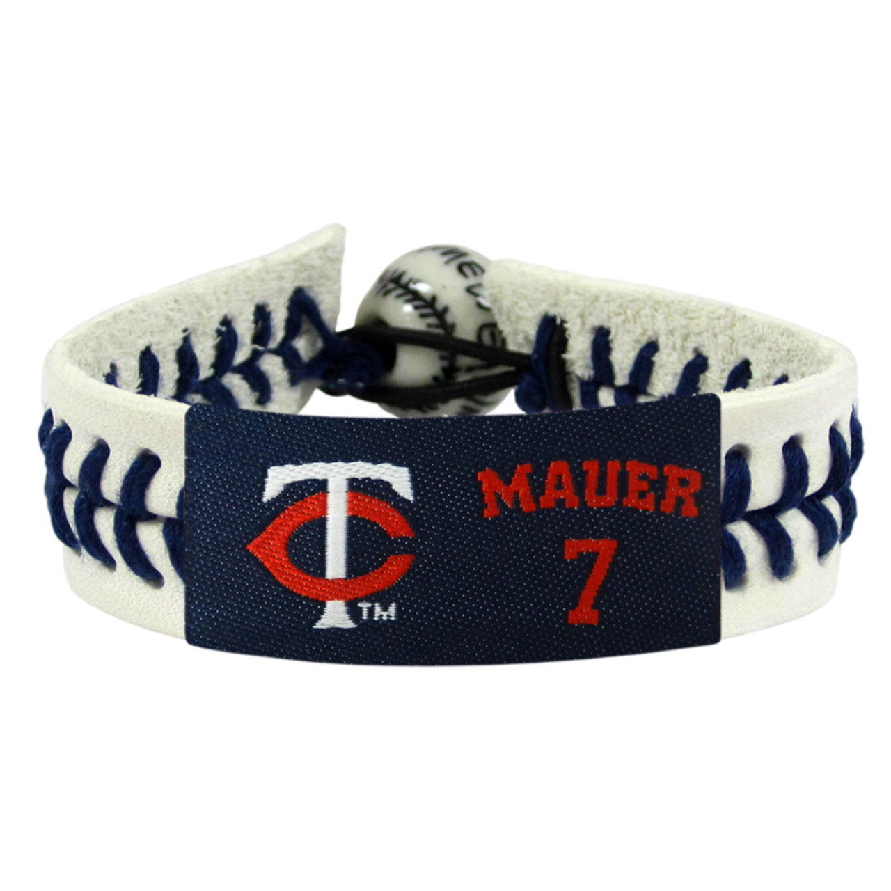 Minnesota Twins Bracelet Genuine Baseball Joe Mauer CO - Sports Collectibles, Sports Memorabilia, Sports Fan Shop, Sports Gifts