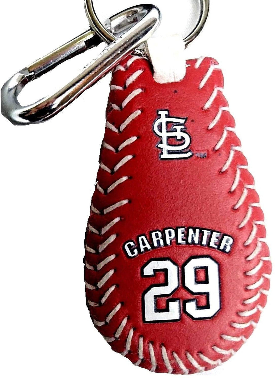 St. Louis Cardinals Keychain Team Color Baseball Chris Carpenter CO - Sports Collectibles, Sports Memorabilia, Sports Fan Shop, Sports Gifts