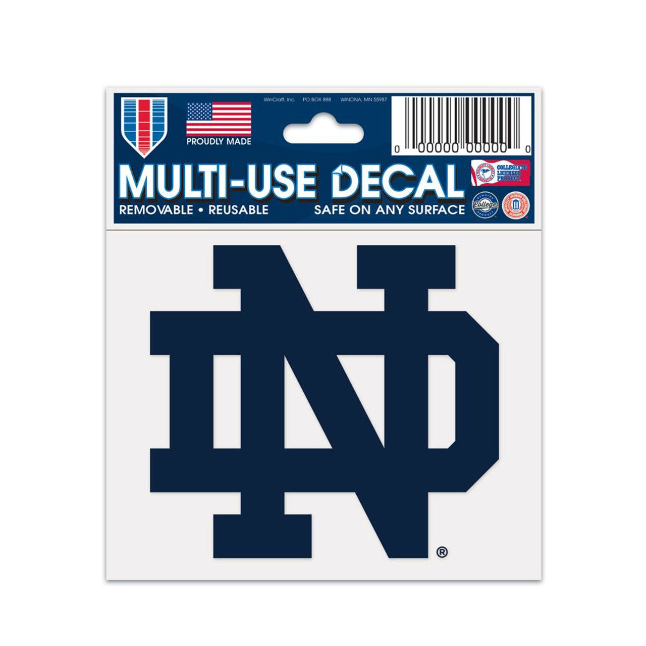 Notre Dame Fighting Irish Decal 3x4 Multi Use - Sports Collectibles, Sports Memorabilia, Sports Fan Shop, Sports Gifts