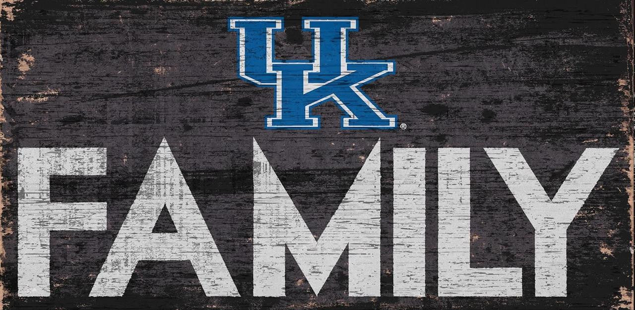 Kentucky Wildcats Sign Wood 12x6 Family Design - Special Order - Sports Collectibles, Sports Memorabilia, Sports Fan Shop, Sports Gifts