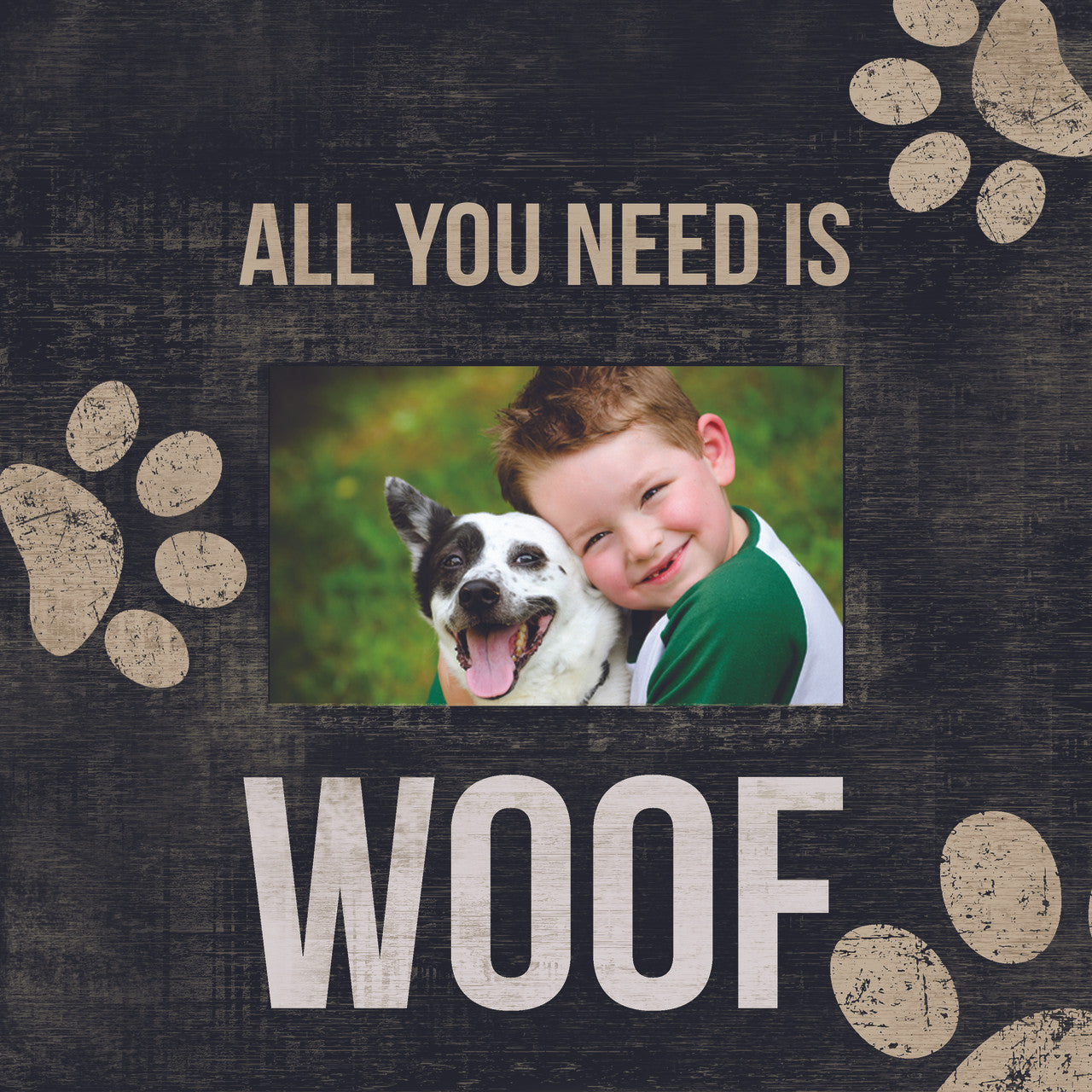 Pet Picture Frame All I Need Is Woof Design - Special Order - Sports Collectibles, Sports Memorabilia, Sports Fan Shop, Sports Gifts