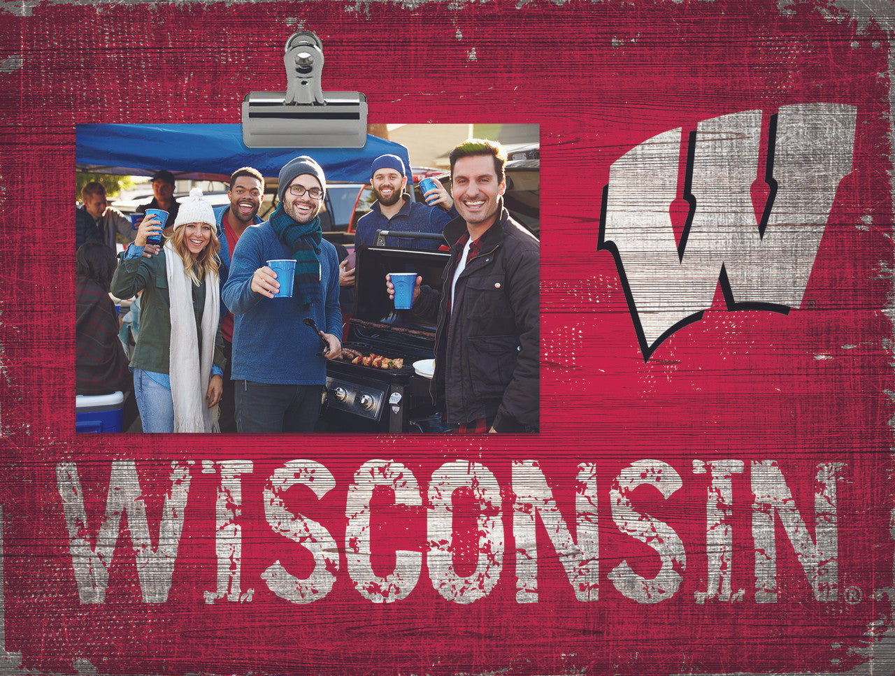 Wisconsin Badgers Clip Frame - Special Order - Sports Collectibles, Sports Memorabilia, Sports Fan Shop, Sports Gifts