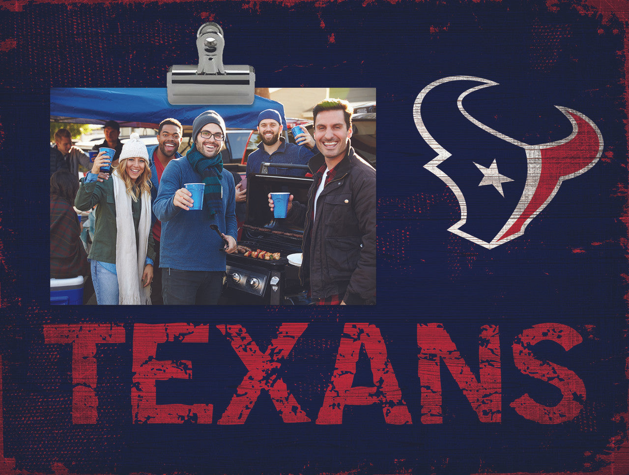 Houston Texans Clip Frame - Special Order - Sports Collectibles, Sports Memorabilia, Sports Fan Shop, Sports Gifts