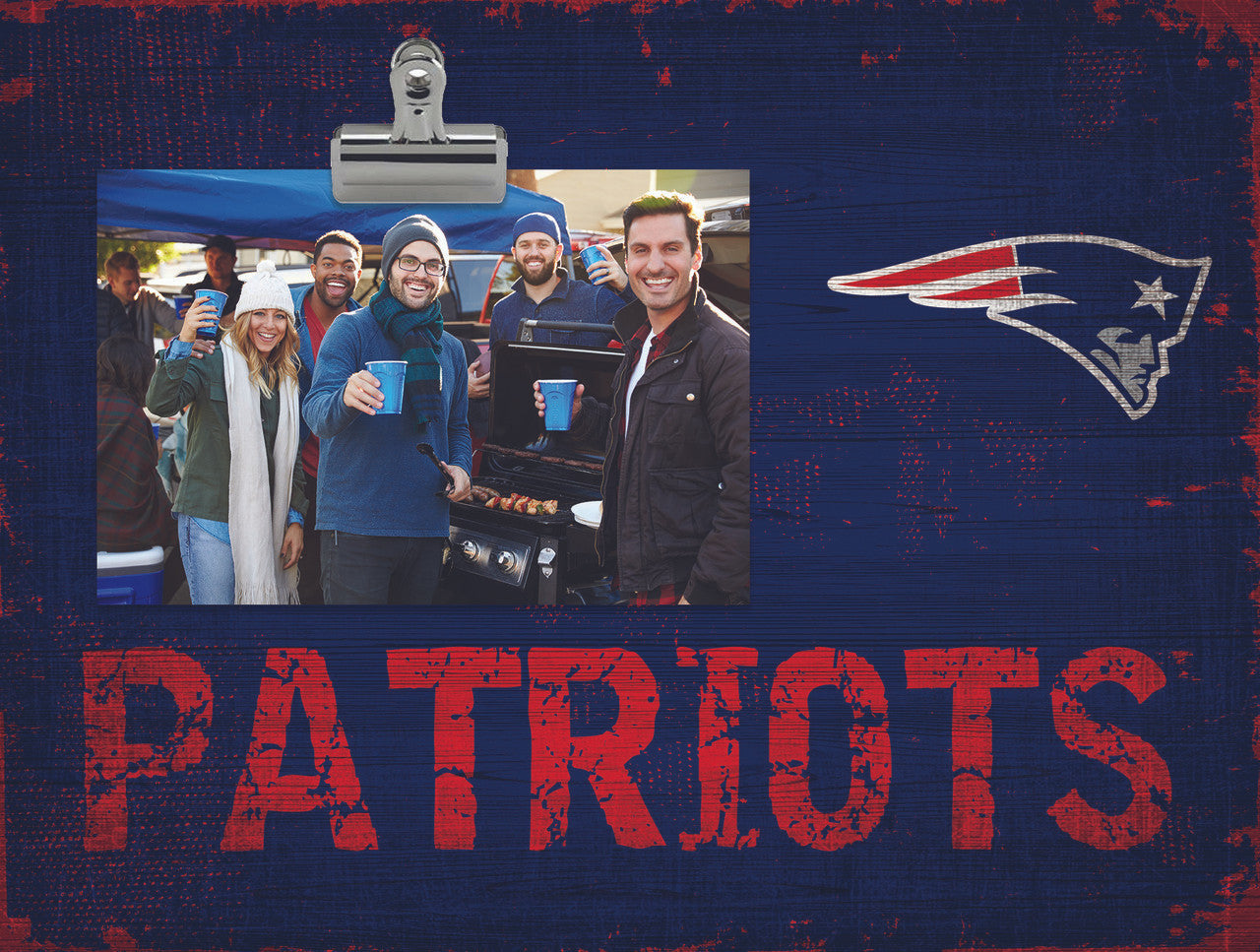 New England Patriots Clip Frame - Special Order - Sports Collectibles, Sports Memorabilia, Sports Fan Shop, Sports Gifts