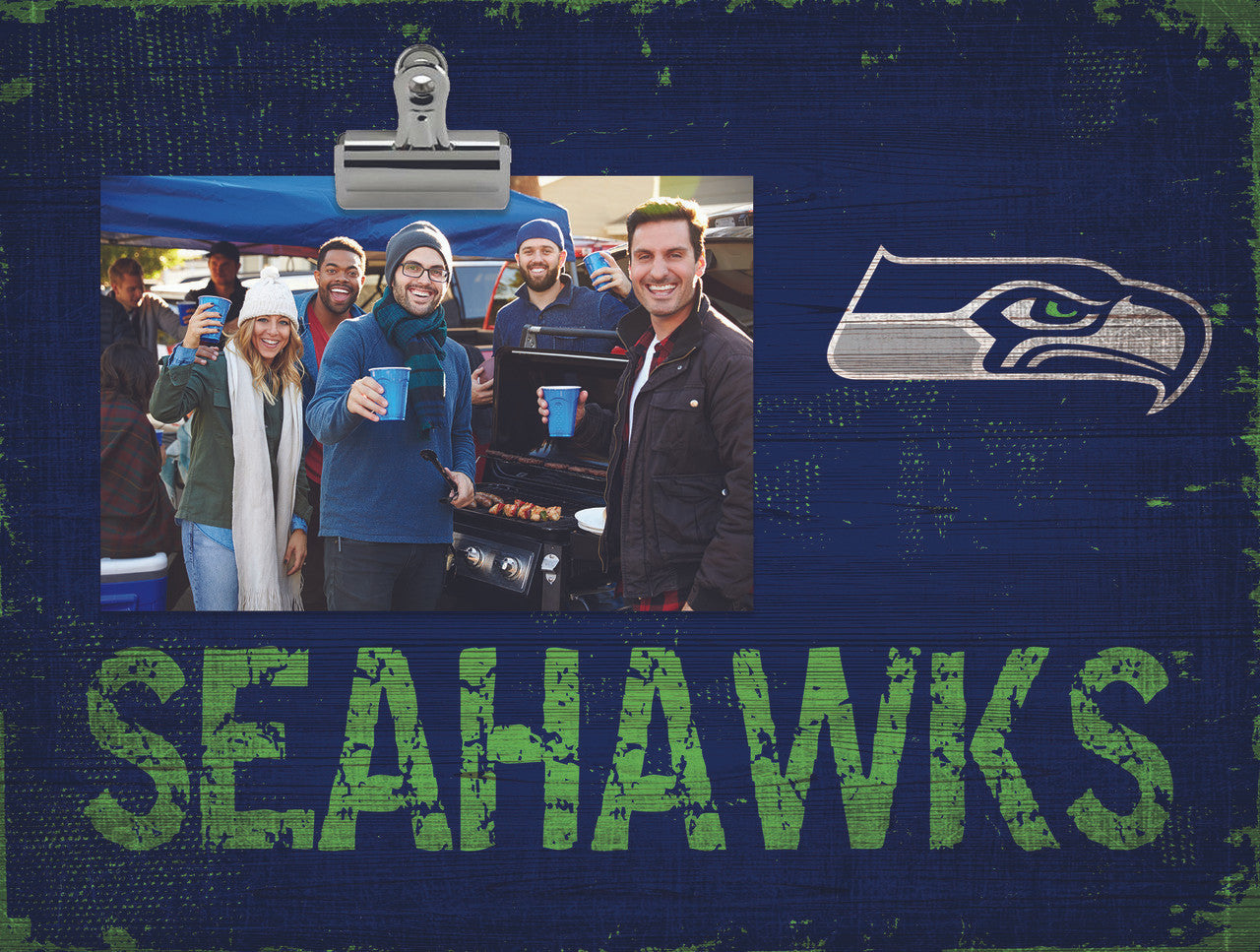 Seattle Seahawks Clip Frame - Special Order - Sports Collectibles, Sports Memorabilia, Sports Fan Shop, Sports Gifts