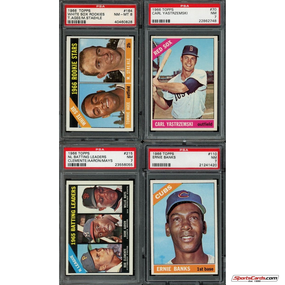 1966 Topps Baseball Complete Graded Set Break - (1) PSA 7 or Better Graded Card Per Box! - Sports Gifts, Sports Memorabilia, Sports Collectibles, Fan Shop