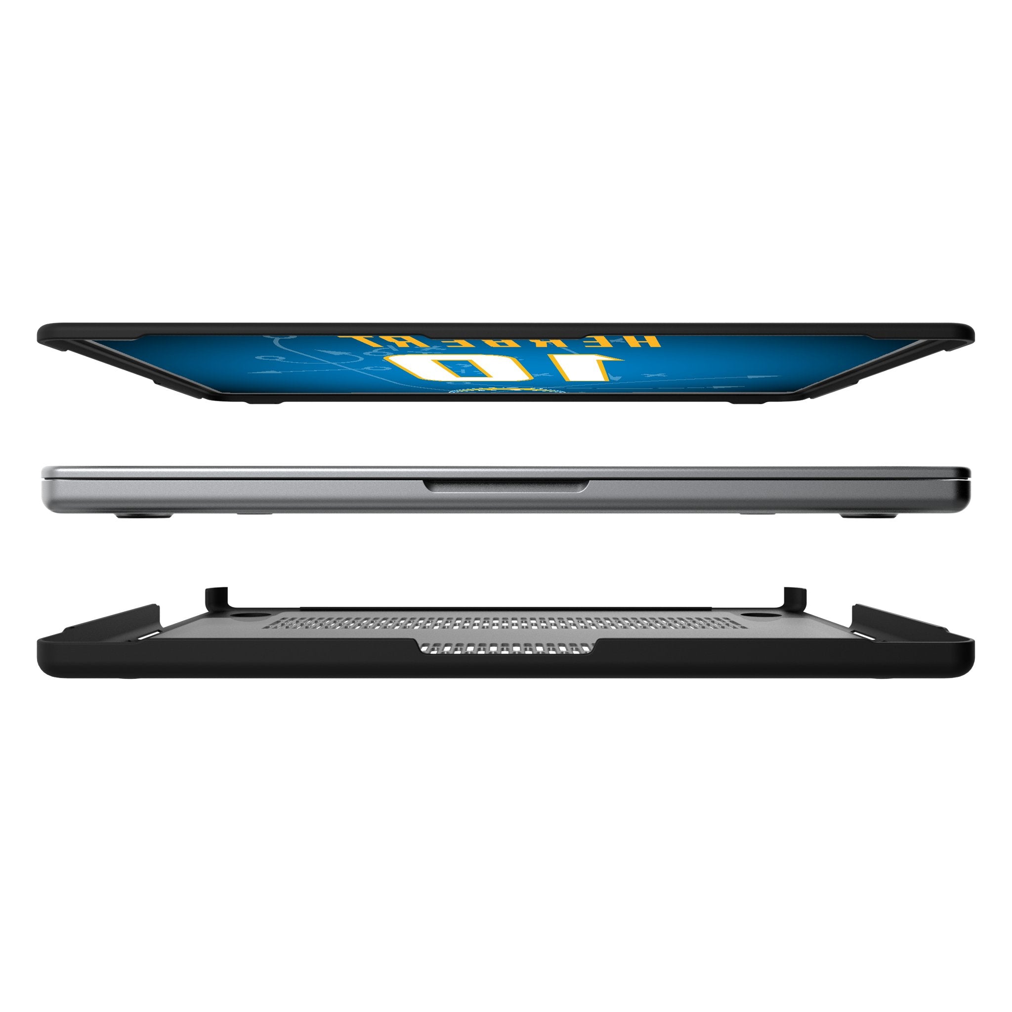 Justin Herbert Los Angeles Chargers 10 Game Tactic Laptop Case for Apple MacBook - Sports Gifts, Sports Memorabilia, Sports Collectibles, Fan Shop
