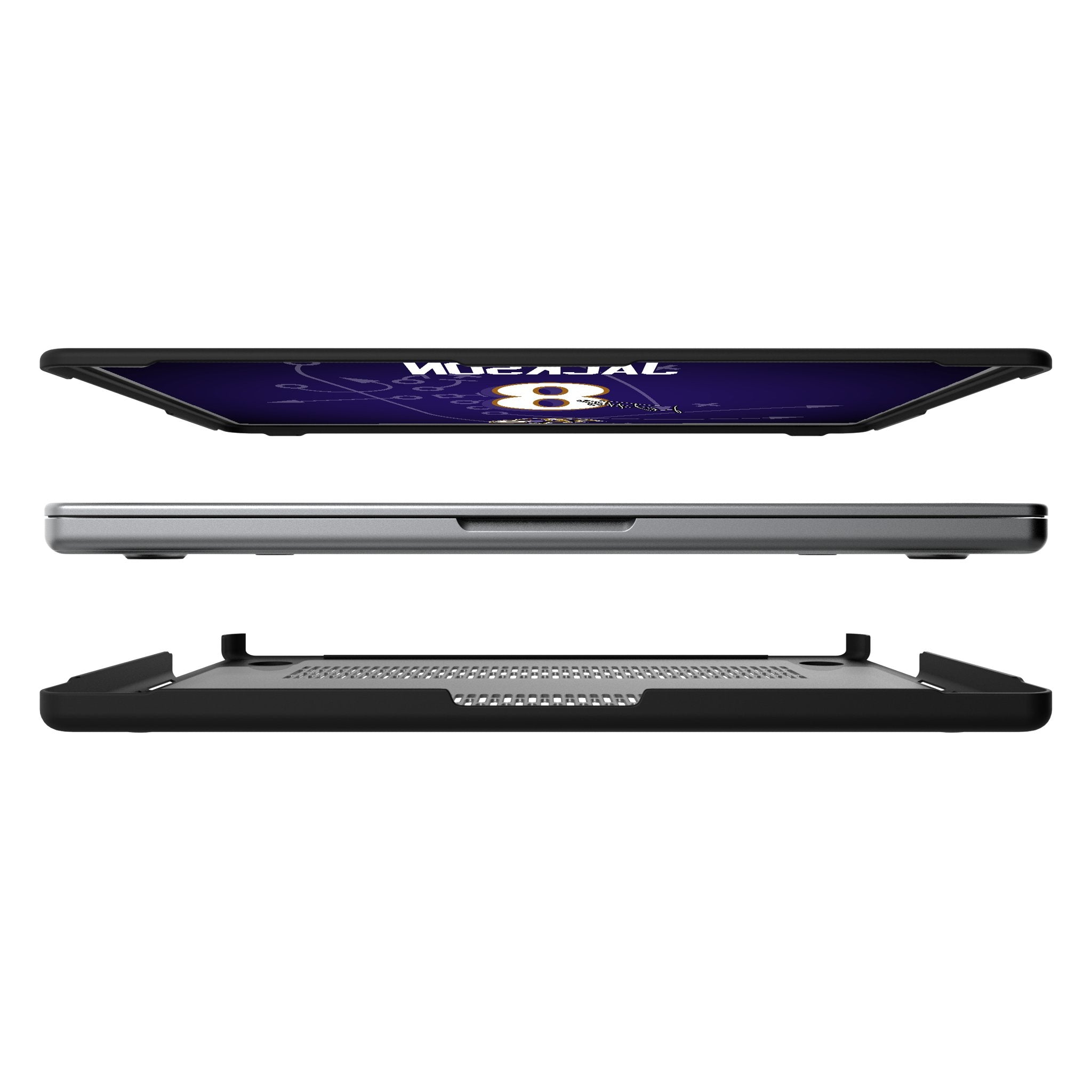 Lamar Jackson Baltimore Ravens 8 Game Tactic Laptop Case for Apple MacBook - Sports Gifts, Sports Memorabilia, Sports Collectibles, Fan Shop
