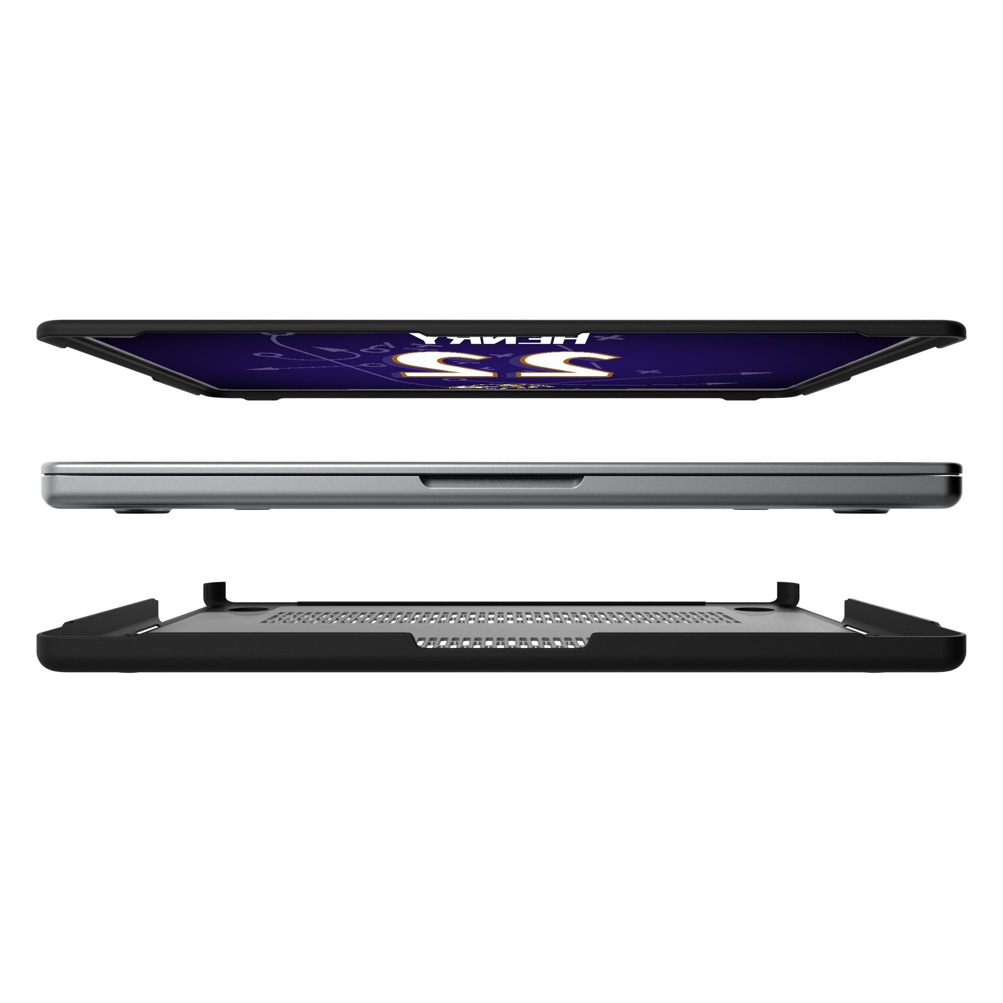 Derrick Henry Baltimore Ravens 22 Game Tactic Laptop Case for Apple MacBook - Sports Gifts, Sports Memorabilia, Sports Collectibles, Fan Shop