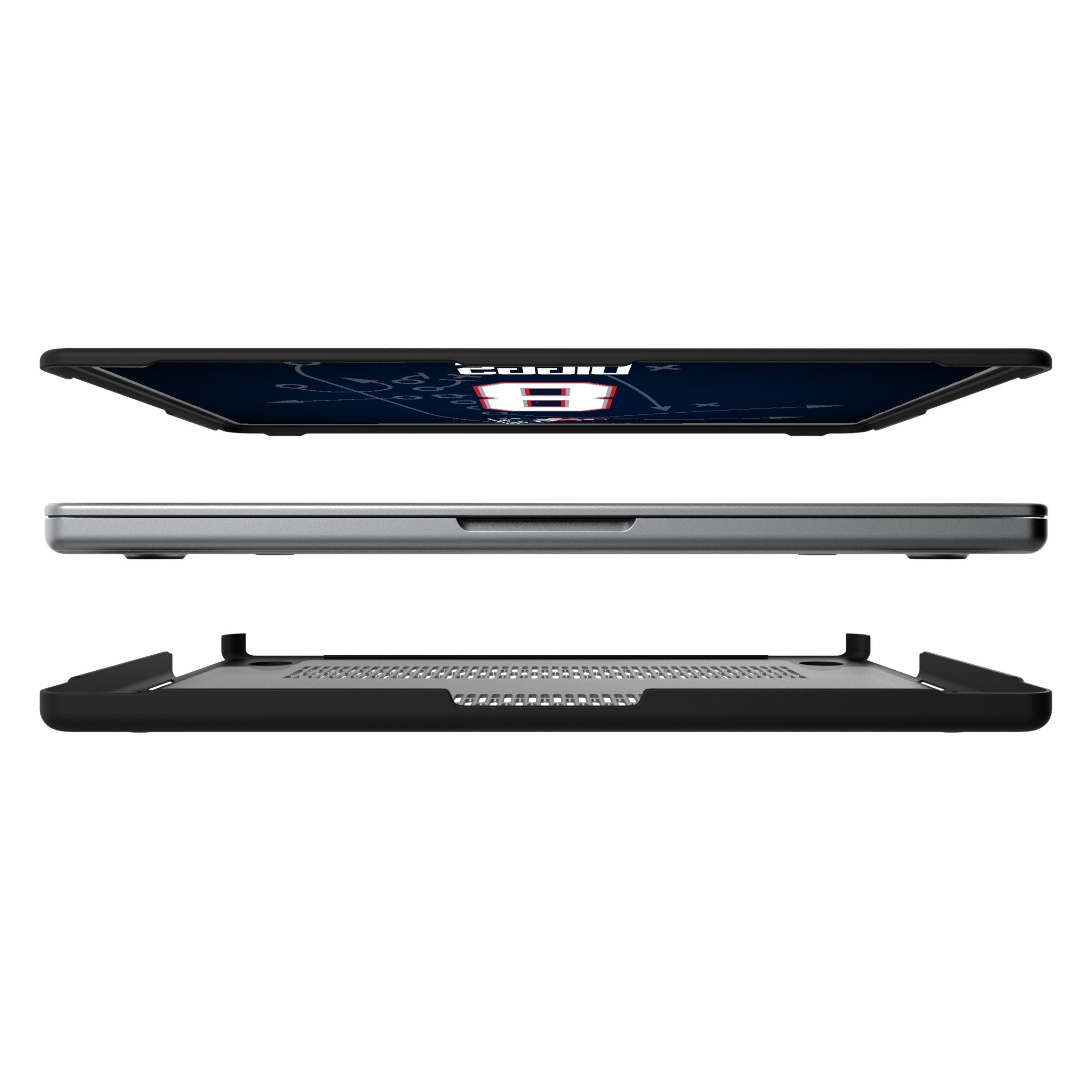 Stefon Diggs New England Patriots 8 Game Tactic Laptop Case for Apple MacBook - Sports Gifts, Sports Memorabilia, Sports Collectibles, Fan Shop
