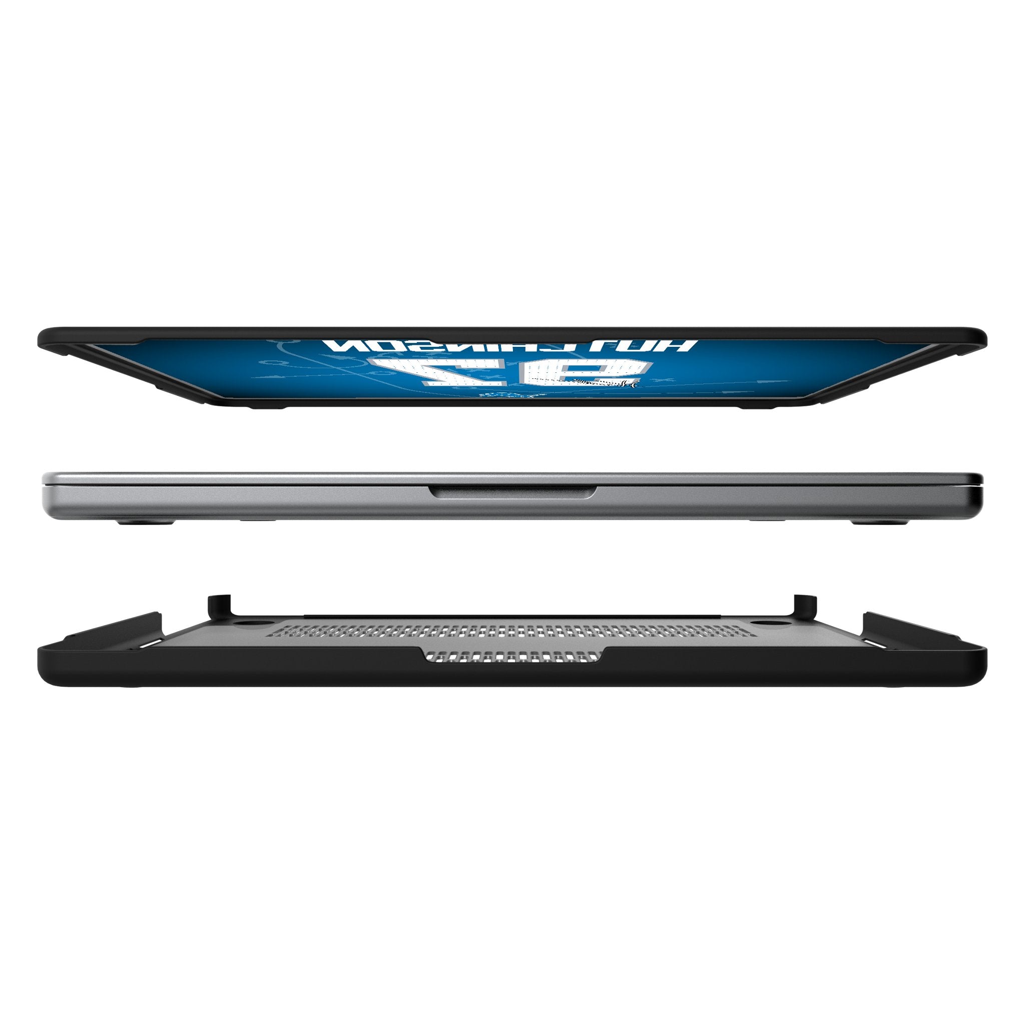 Aidan Hutchinson Detroit Lions 97 Game Tactic Laptop Case for Apple MacBook - Sports Gifts, Sports Memorabilia, Sports Collectibles, Fan Shop