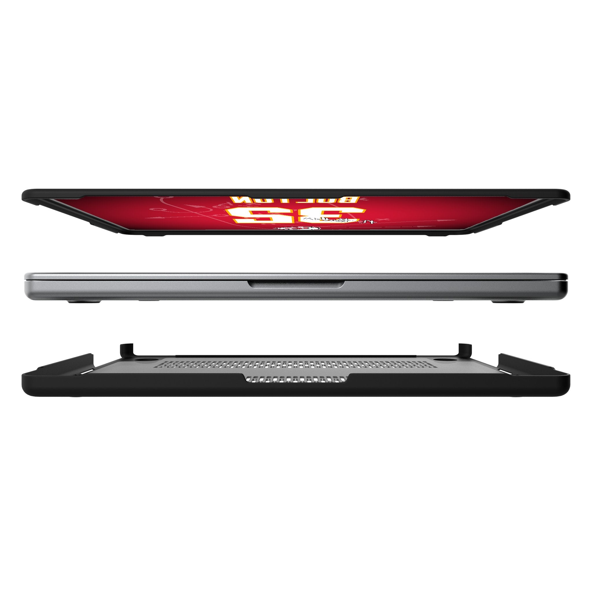 Nick Bolton Kansas City Chiefs 32 Game Tactic Laptop Case for Apple MacBook - Sports Gifts, Sports Memorabilia, Sports Collectibles, Fan Shop