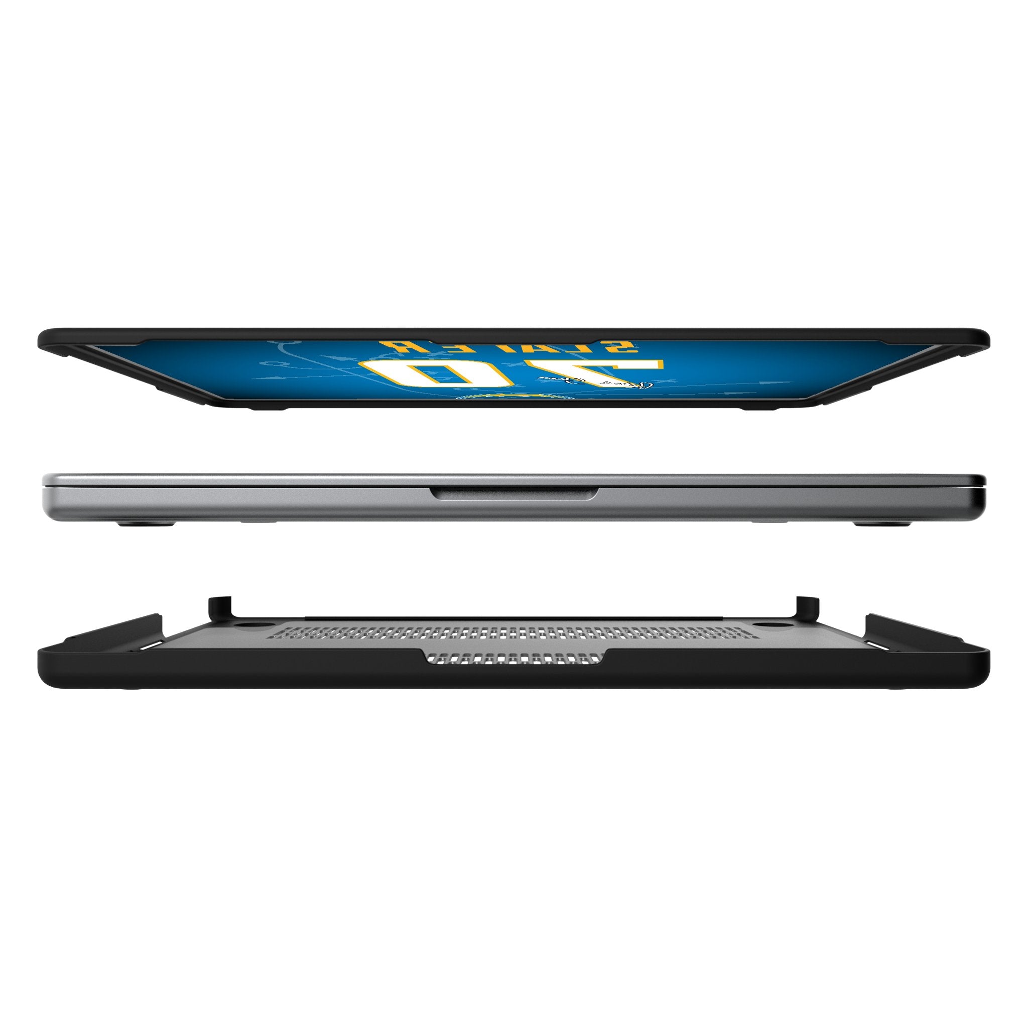 RaShawn Slater Los Angeles Chargers 70 Game Tactic Laptop Case for Apple MacBook - Sports Gifts, Sports Memorabilia, Sports Collectibles, Fan Shop