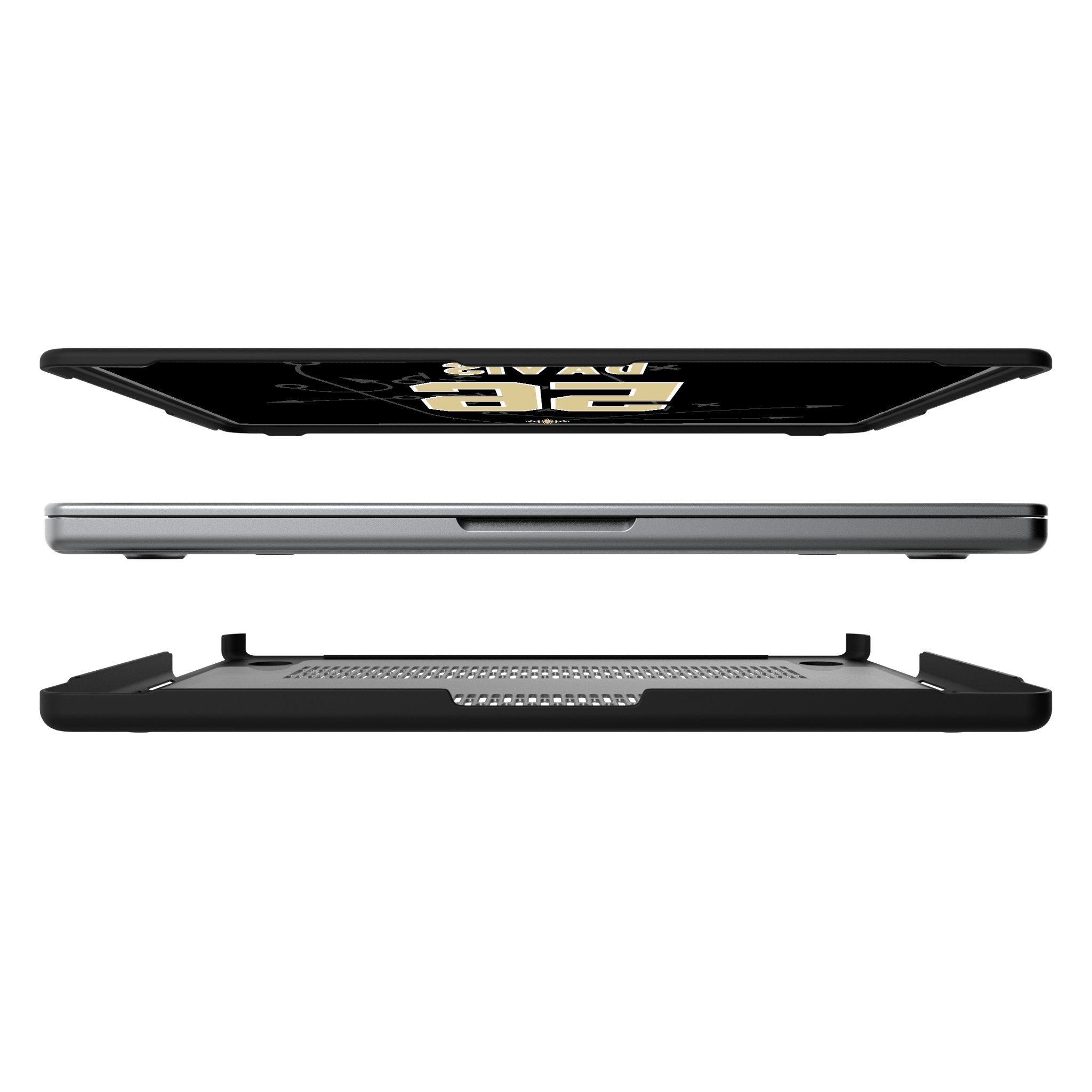 Demario Davis New Orleans Saints 56 Game Tactic Laptop Case for Apple MacBook - Sports Gifts, Sports Memorabilia, Sports Collectibles, Fan Shop