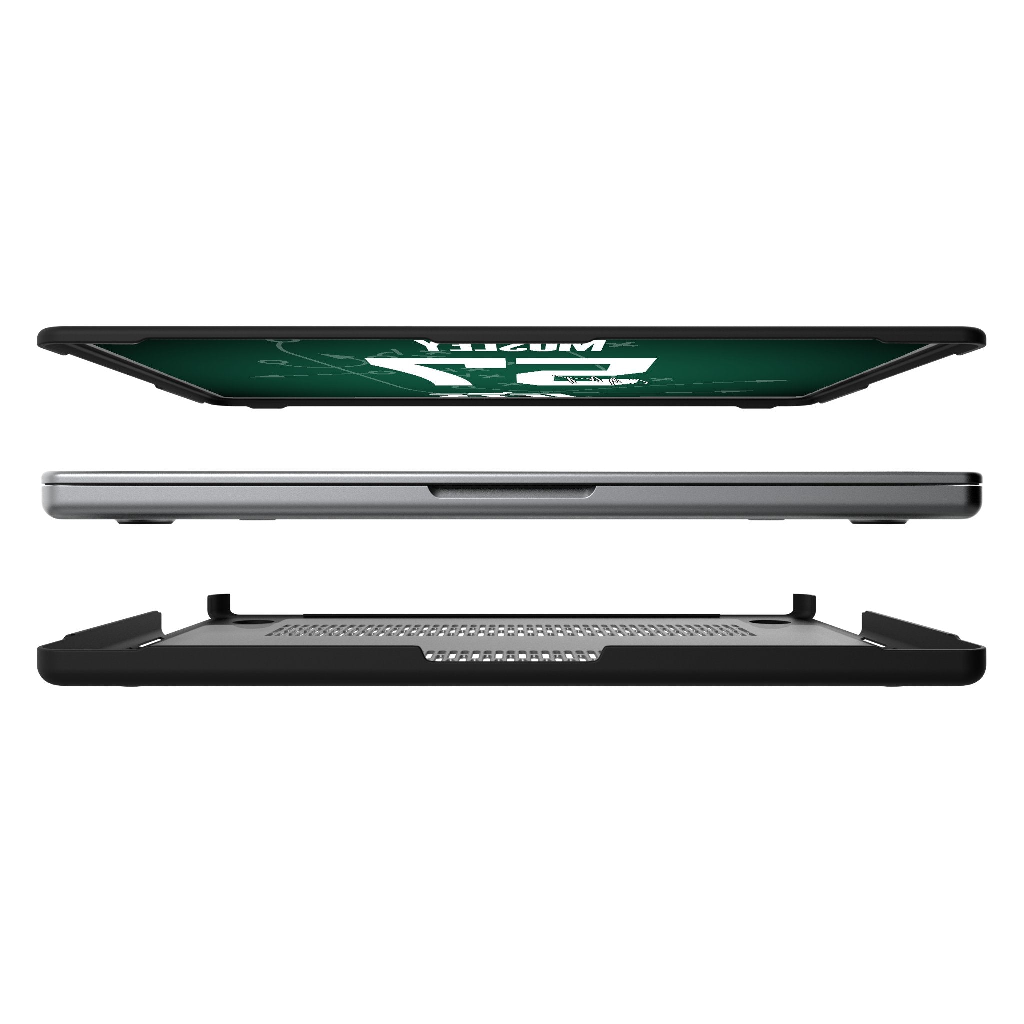 C.J. Mosley New York Jets 57 Game Tactic Laptop Case for Apple MacBook - Sports Gifts, Sports Memorabilia, Sports Collectibles, Fan Shop