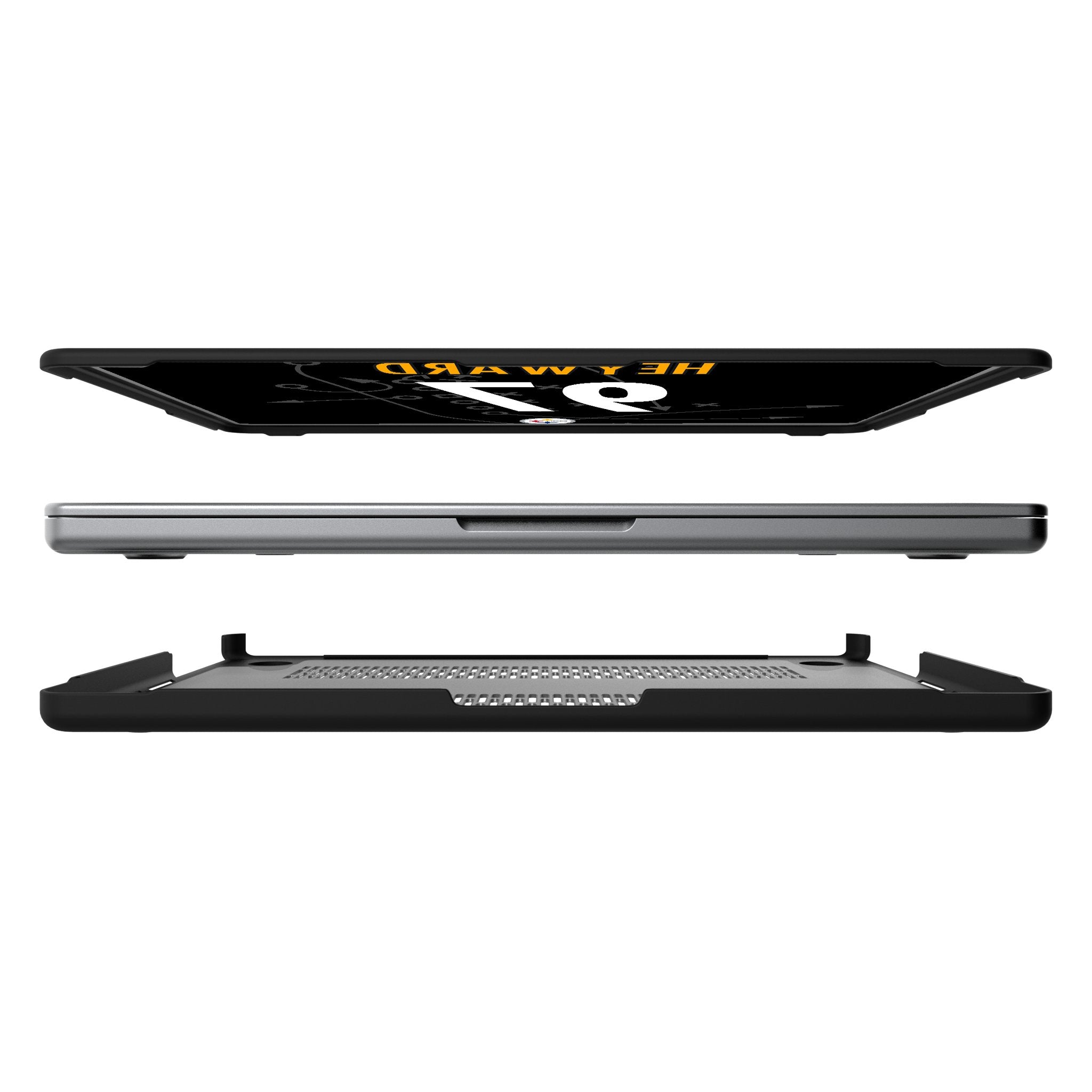 Cameron Heyward Pittsburgh Steelers 97 Game Tactic Laptop Case for Apple MacBook - Sports Gifts, Sports Memorabilia, Sports Collectibles, Fan Shop